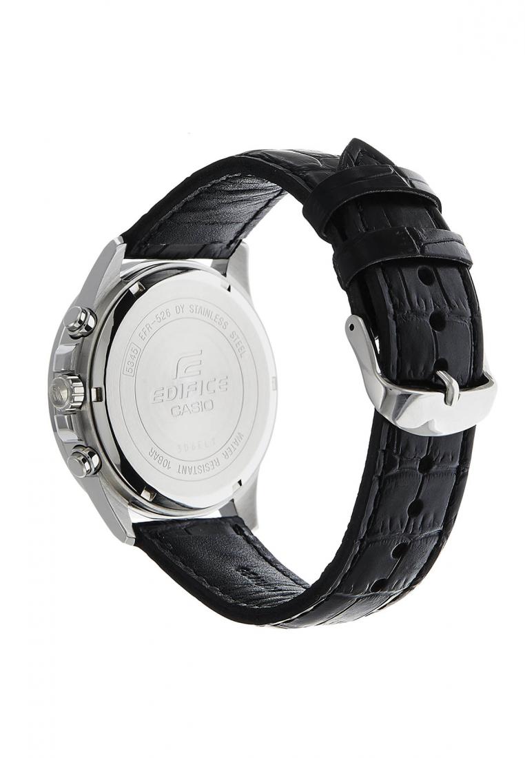 Casio Edifice EFR-526L-1A Chronograph Leather Strap Watch For Men-Watch Portal Philippines