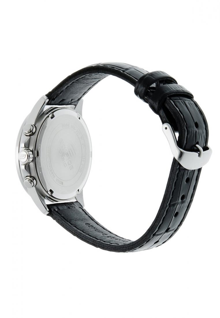 Casio Edifice EFR-527L-1A Chronograph Leather Strap Watch For Men-Watch Portal Philippines