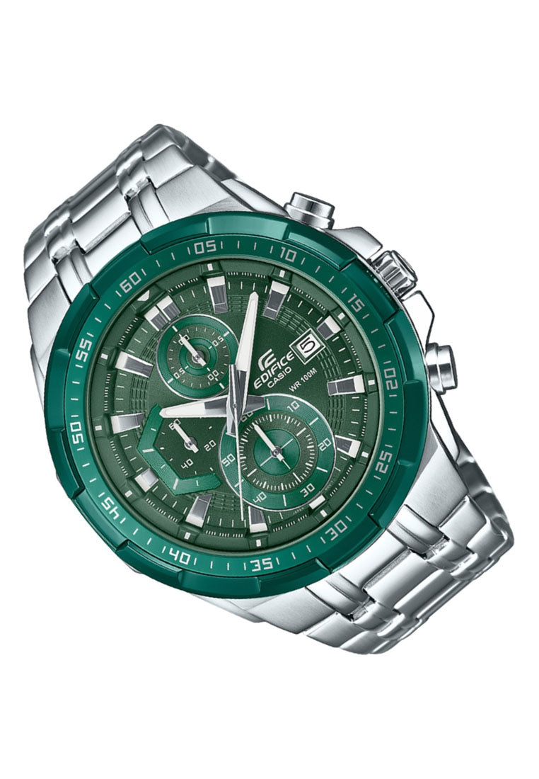 Casio Edifice EFR-539DE-3A Chronograph Stainless Steel Strap Watch for Men-Watch Portal Philippines