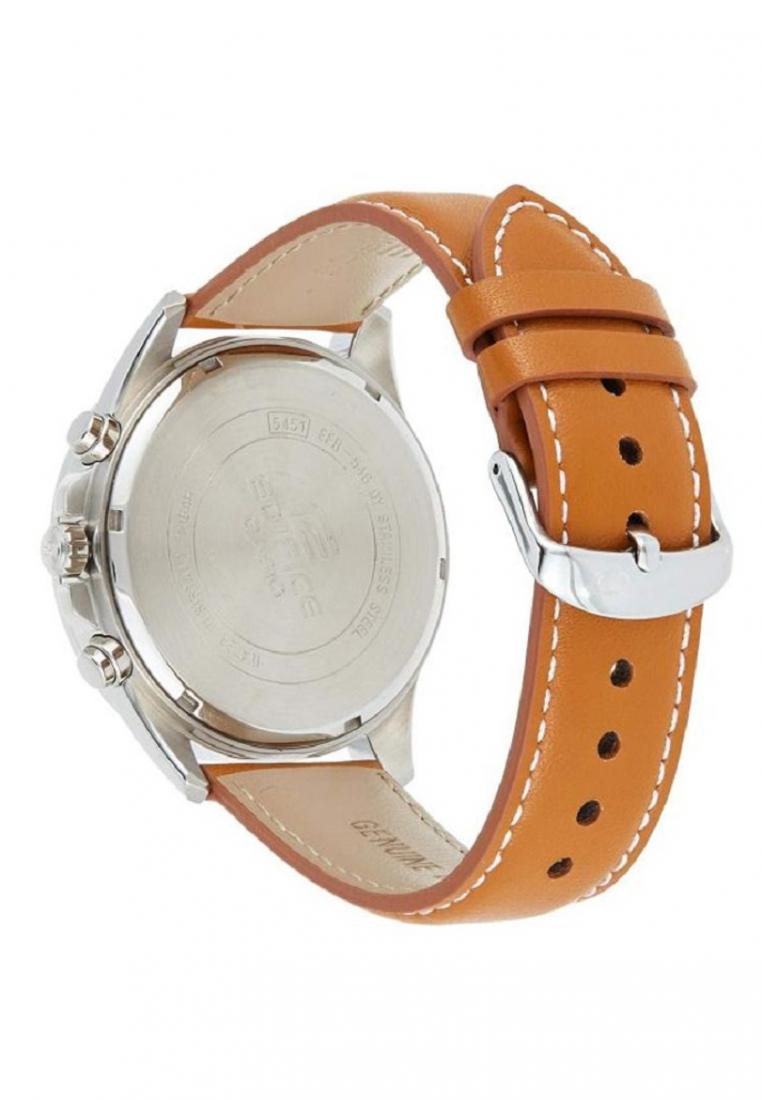 Casio Edifice EFR-546L-2A Chronograph Leather Strap Watch For Men-Watch Portal Philippines
