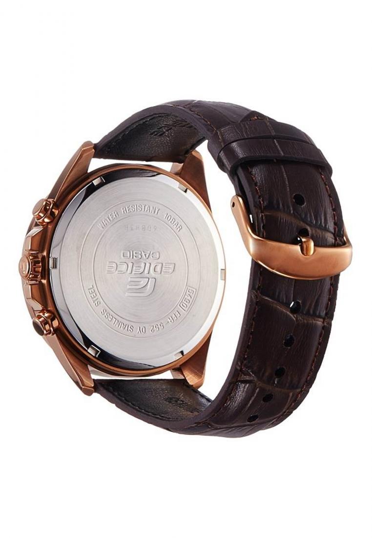 Casio Edifice EFR-552GL-2A Chronograph Leather Strap Watch For Men-Watch Portal Philippines