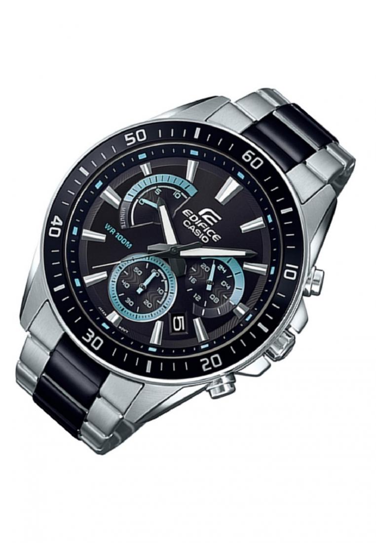 Casio Edifice EFR-552SBK-1A Chronograph Stainless Steel Strap Watch For Men-Watch Portal Philippines