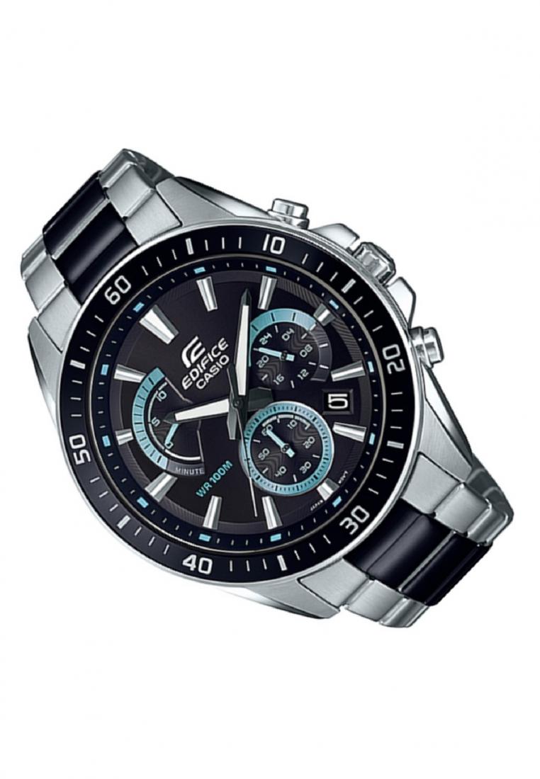 Casio Edifice EFR-552SBK-1A Chronograph Stainless Steel Strap Watch For Men-Watch Portal Philippines