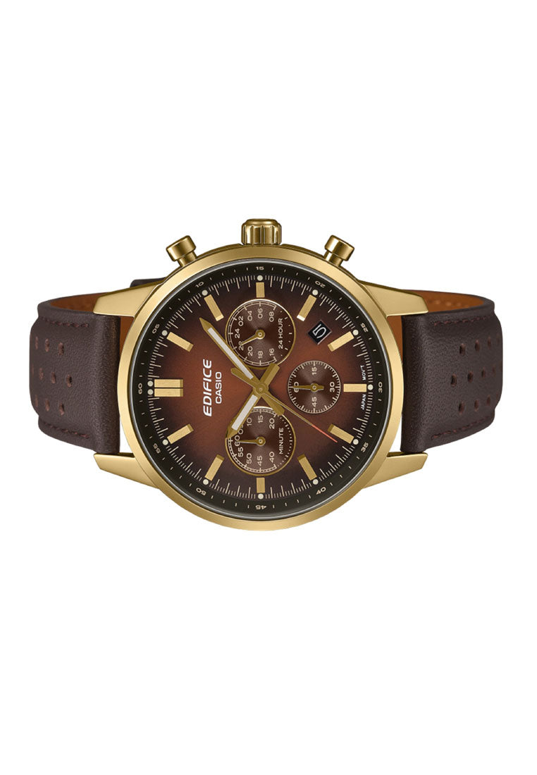 Casio Edifice EFR-575CL-5ADF Leather Strap Analog Watch for Men-Watch Portal Philippines