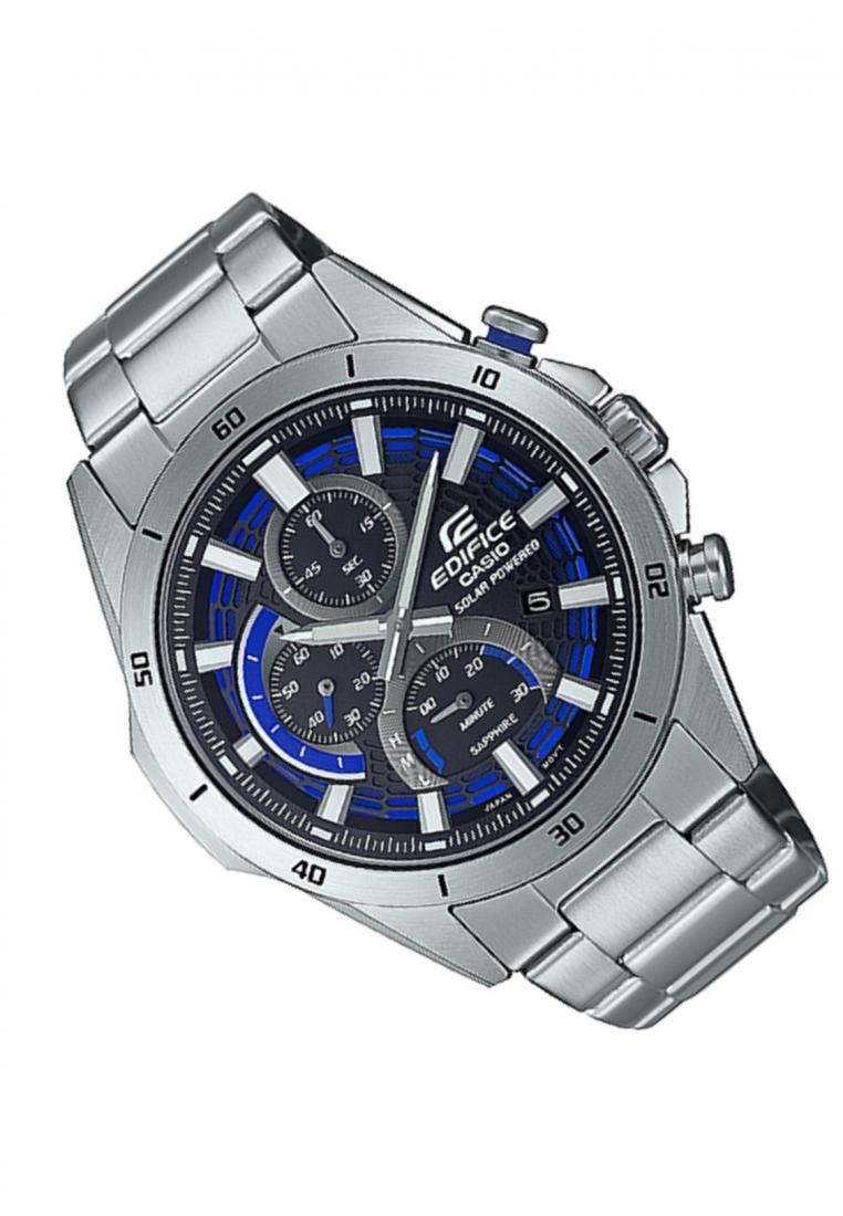 Casio Edifice EFS-S610D-1A Solar Chronograph Stainless Steel Strap Watch For Men-Watch Portal Philippines