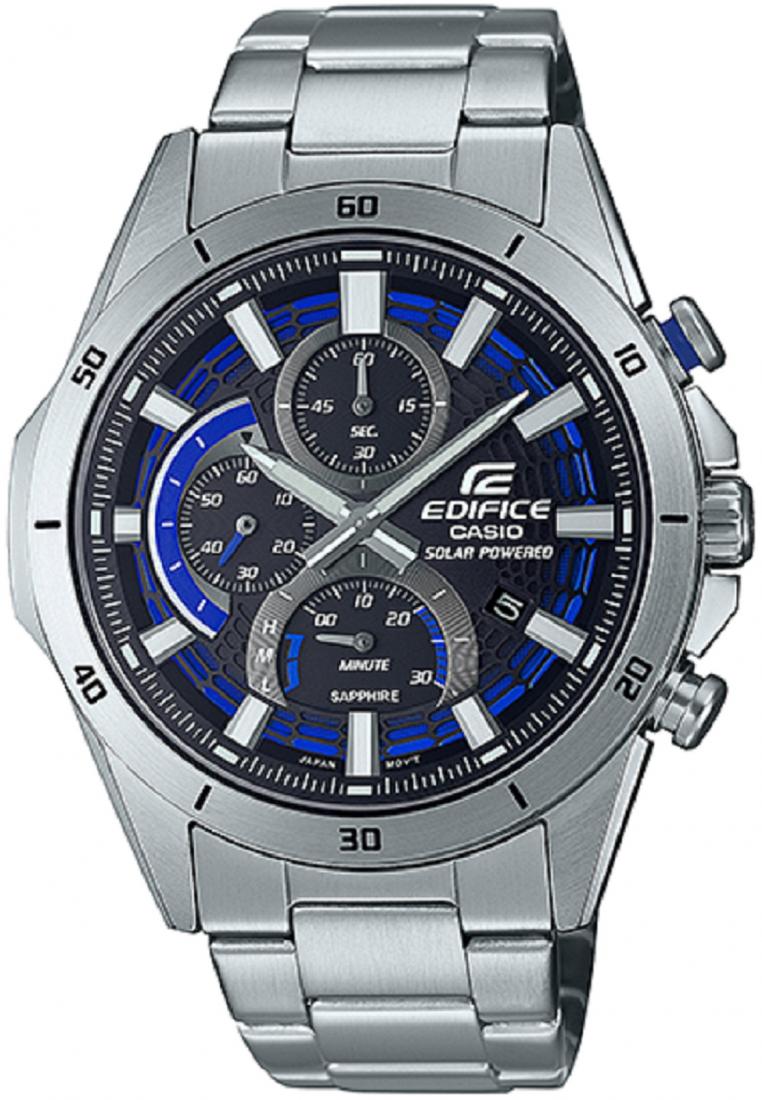 Casio Edifice EFS-S610D-1A Solar Chronograph Stainless Steel Strap Watch For Men-Watch Portal Philippines