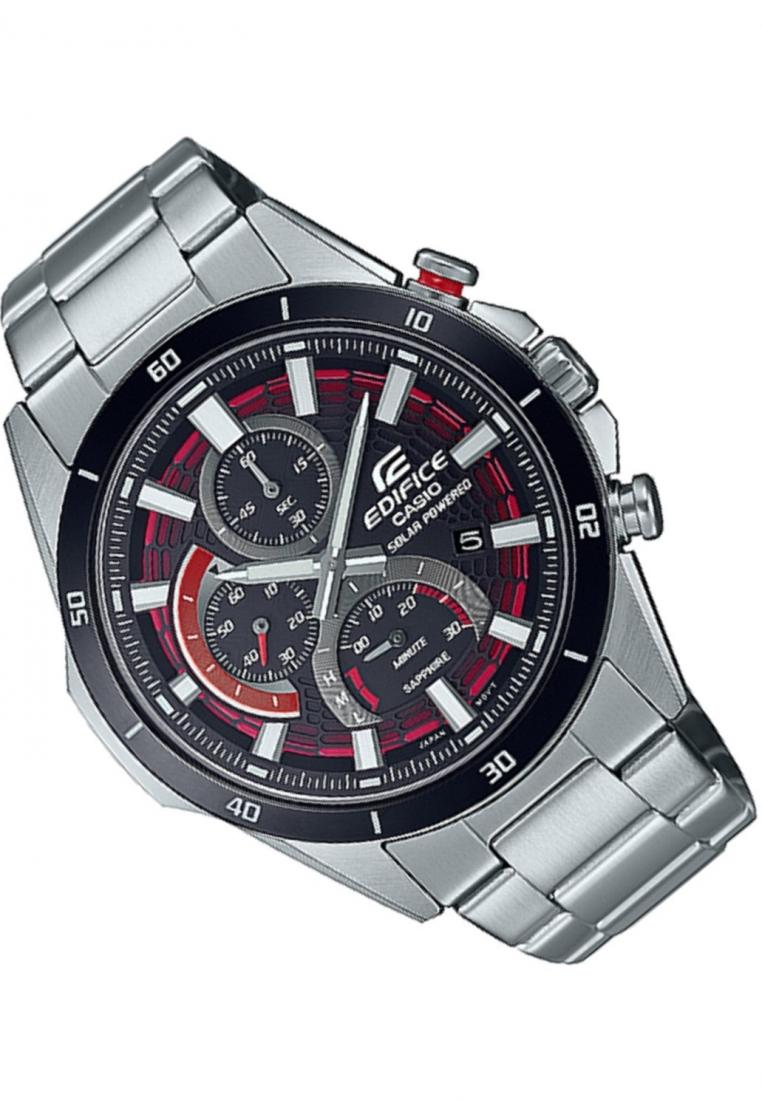 Casio Edifice EFS-S610DB-1A Solar Chronograph Stainless Steel Strap Watch For Men-Watch Portal Philippines