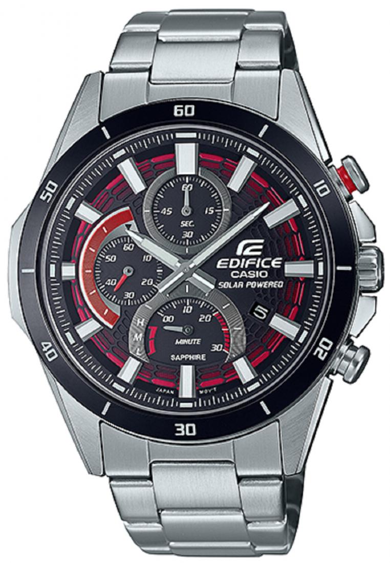 Casio Edifice EFS-S610DB-1A Solar Chronograph Stainless Steel Strap Watch For Men-Watch Portal Philippines