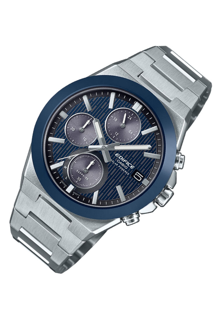 Casio Edifice EFS-S650D-2A Chronograph Stainless Steel Strap Solar Watch for Men-Watch Portal Philippines
