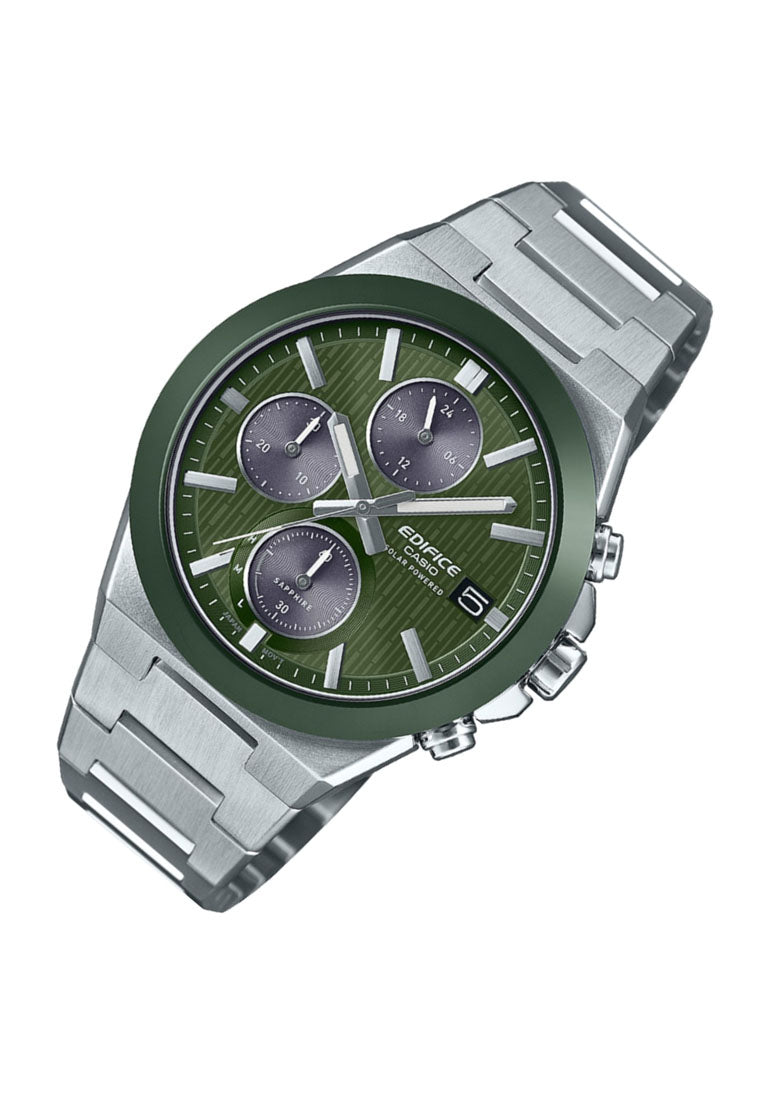 Casio Edifice EFS-S650D-3A Chronograph Stainless Steel Strap Solar Watch for Men-Watch Portal Philippines