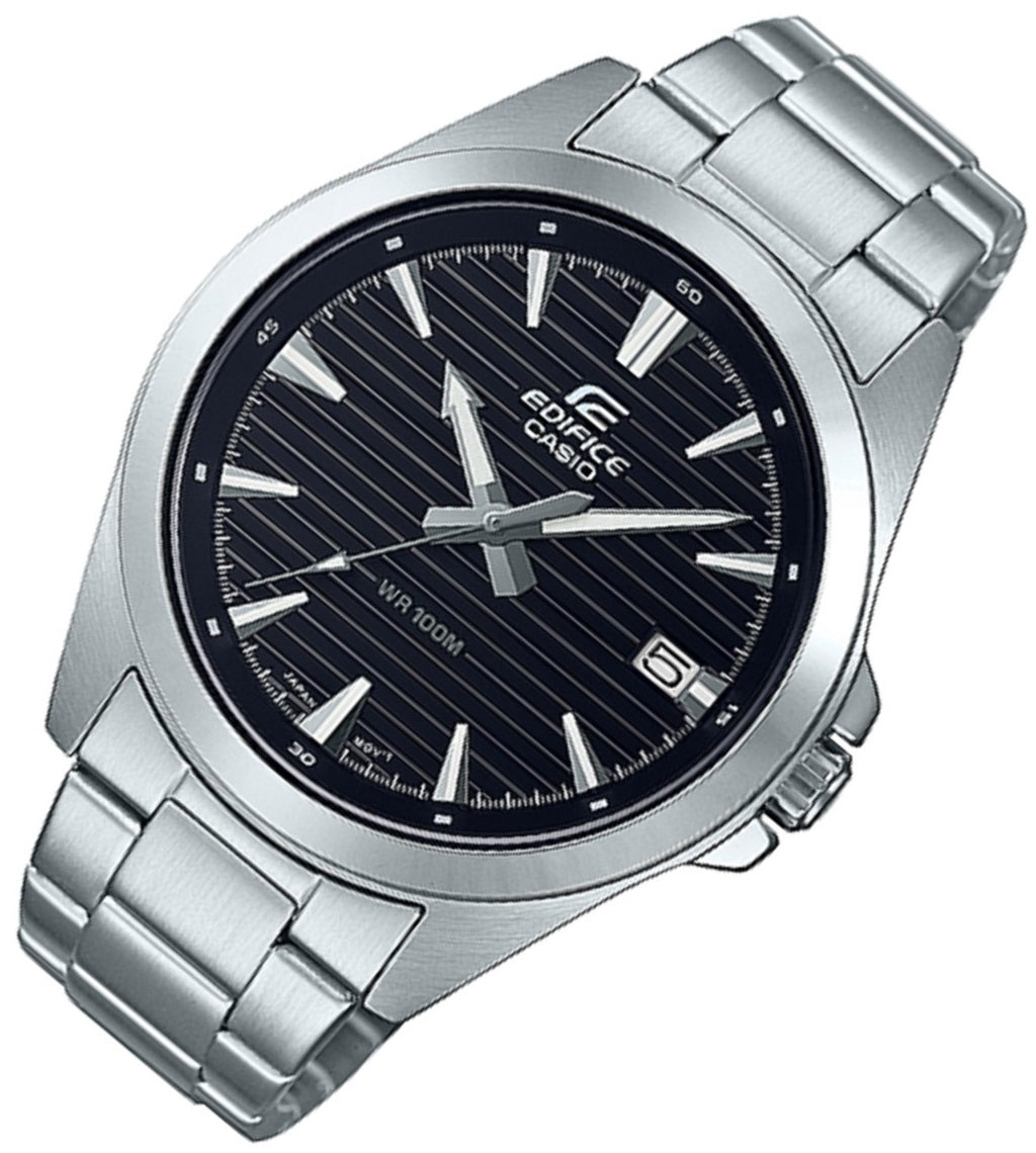 Casio Edifice EFV-140D-1A Analog Stainless Steel Strap Watch For Men-Watch Portal Philippines