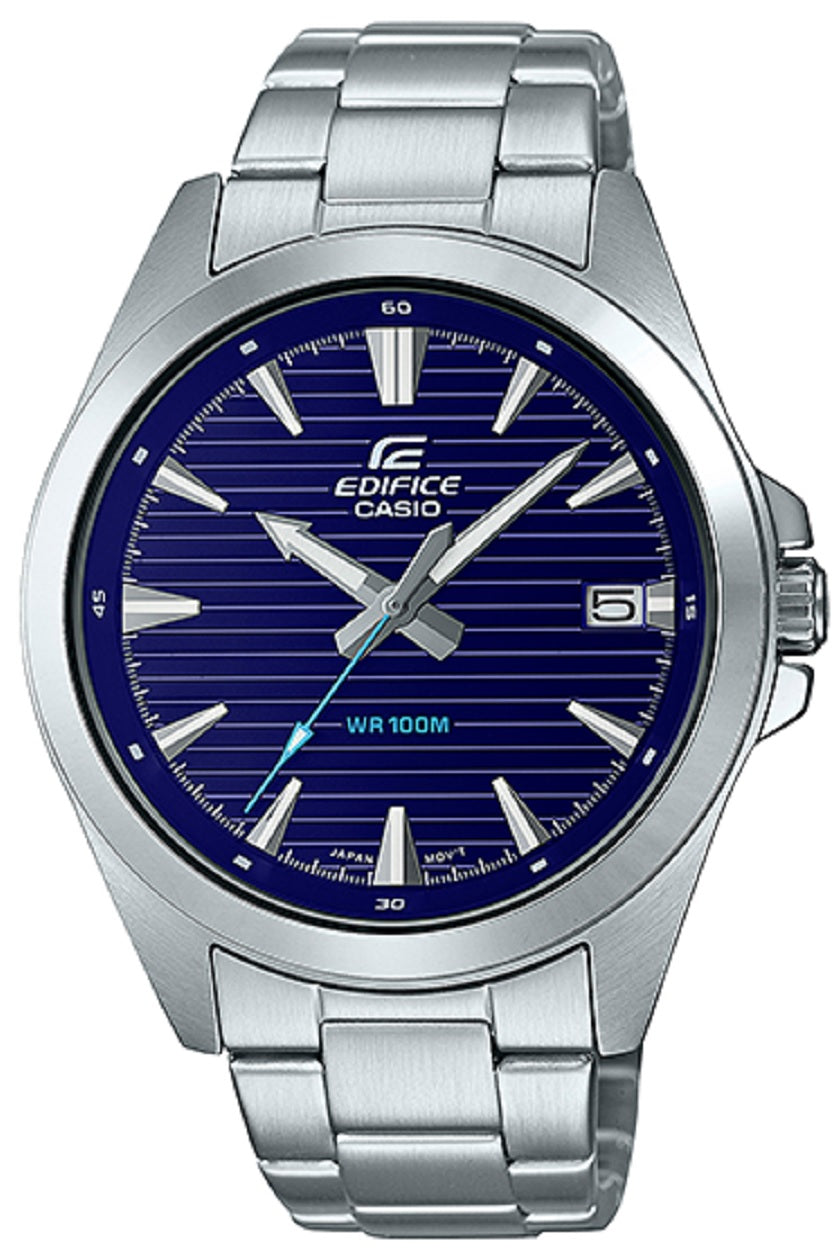 Casio Edifice EFV-140D-2A Stainless Steel Strap Watch For Men-Watch Portal Philippines