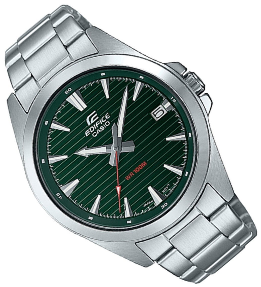 Casio Edifice EFV-140D-3A Stainless Steel Strap Watch For Men-Watch Portal Philippines