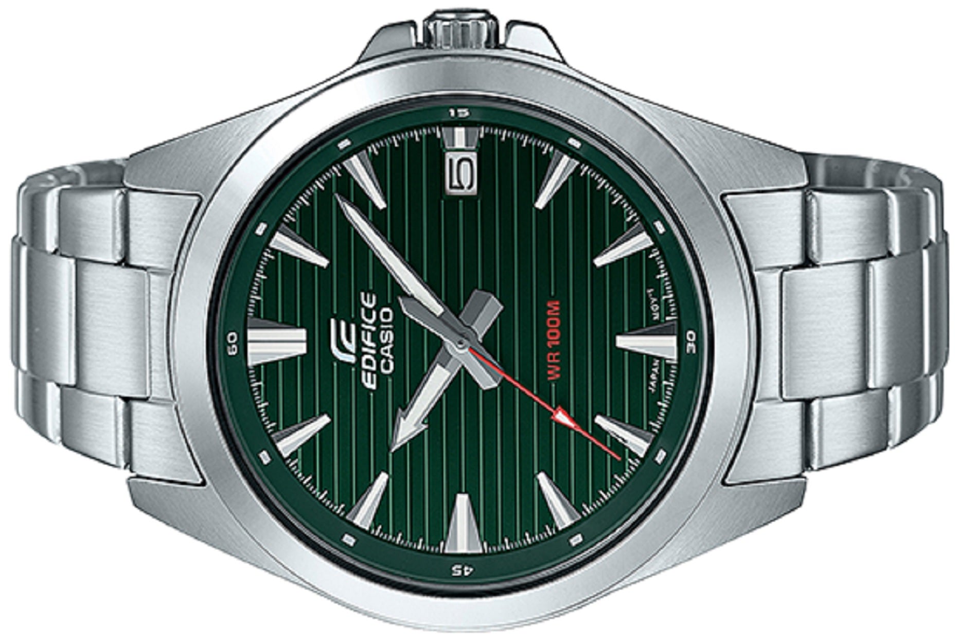 Casio Edifice EFV-140D-3A Stainless Steel Strap Watch For Men-Watch Portal Philippines