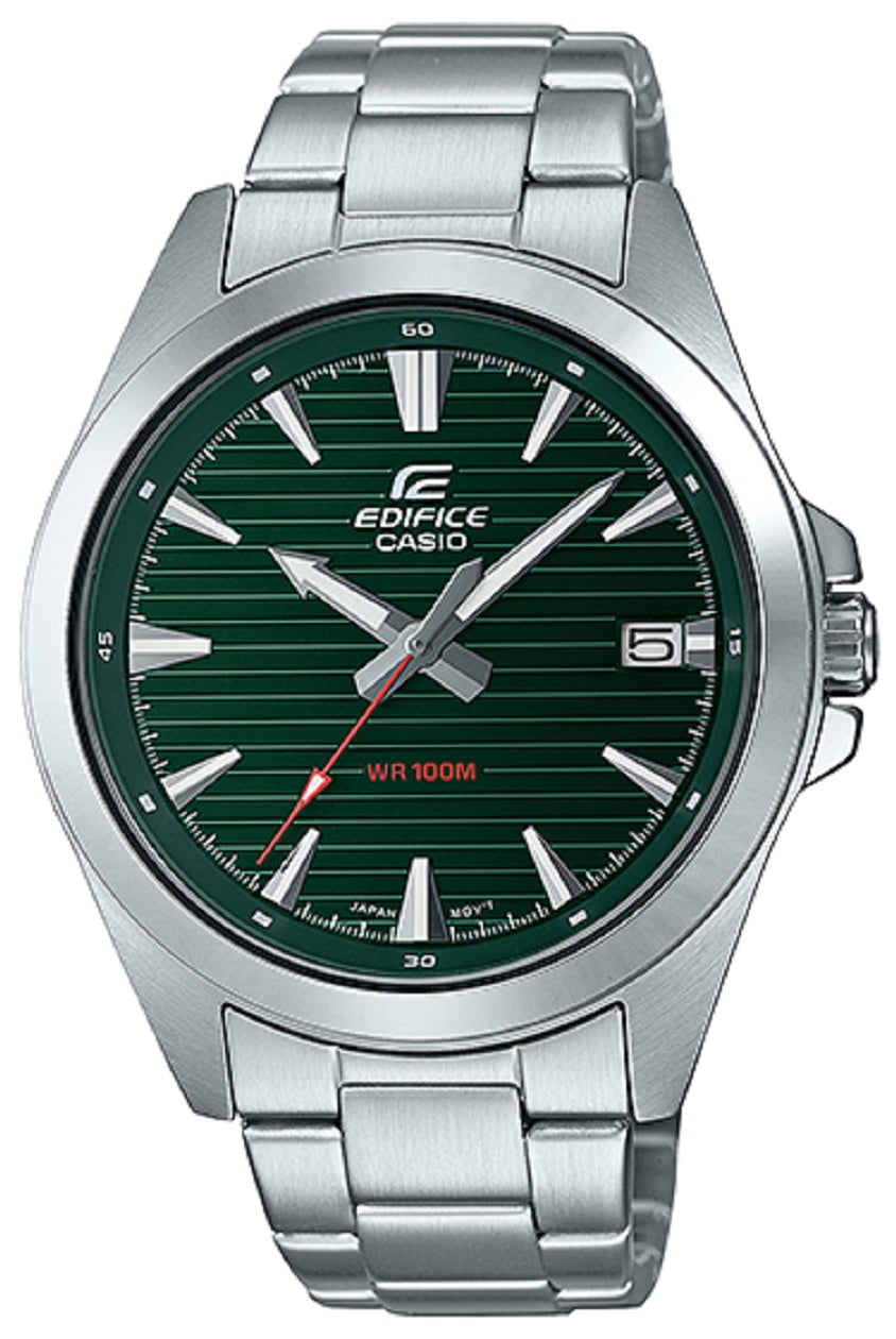 Casio Edifice EFV-140D-3A Stainless Steel Strap Watch For Men-Watch Portal Philippines