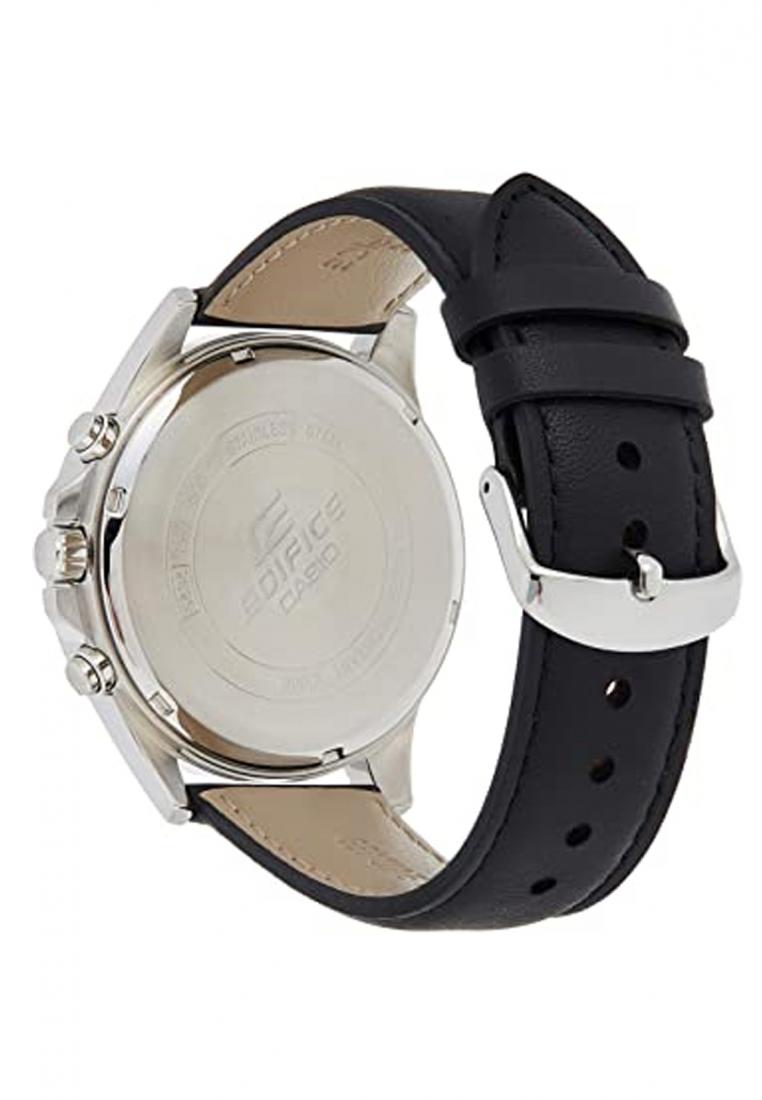 Casio Edifice EFV-500L-1A Chronograph Leather Strap Watch For Men-Watch Portal Philippines
