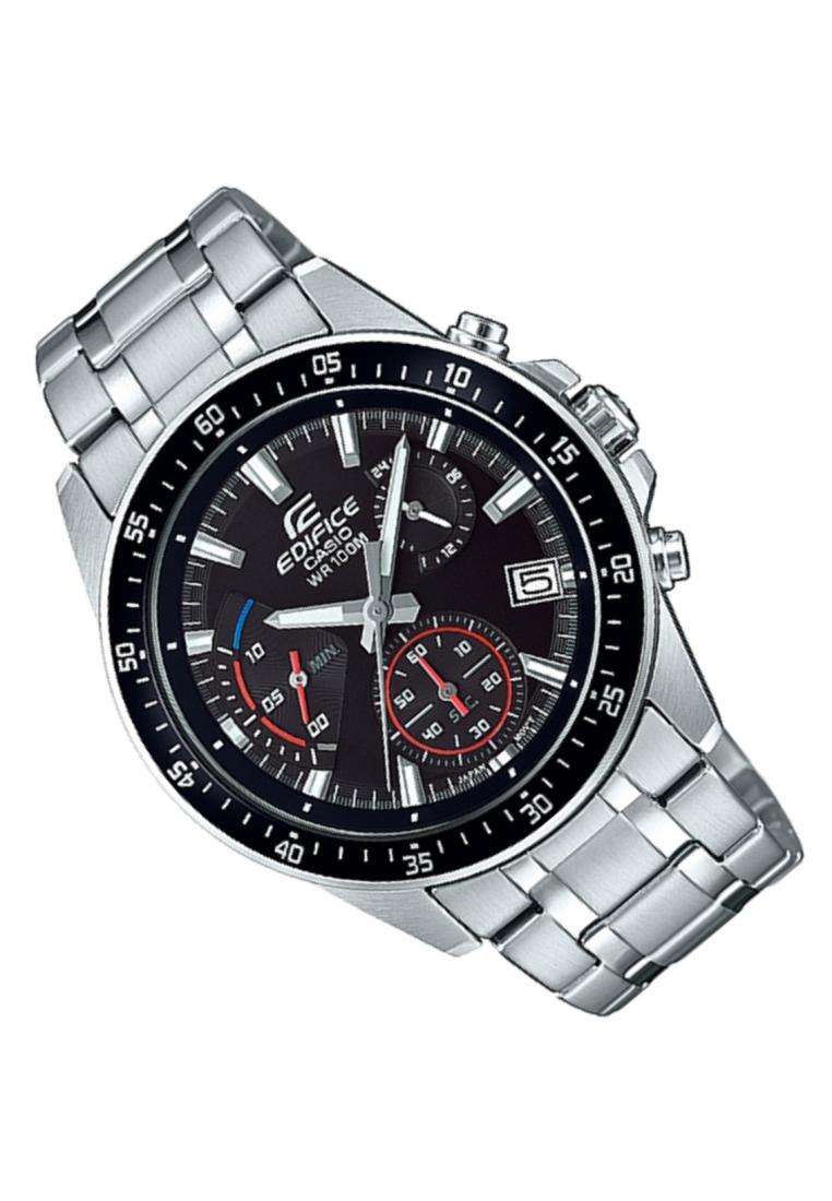 Casio Edifice EFV-540D-1A Chronograph Stainless Steel Strap Watch For Men-Watch Portal Philippines