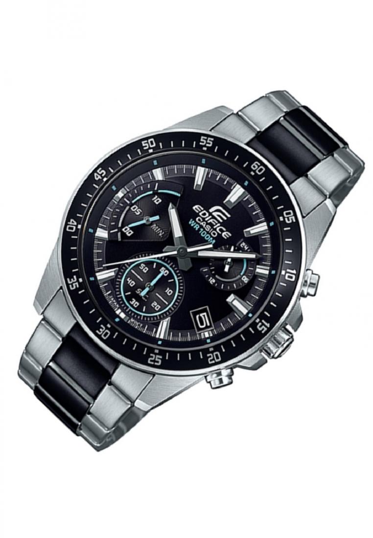 Casio Edifice EFV-540SBK-1A Chronograph Stainless Steel Strap Watch For Men-Watch Portal Philippines