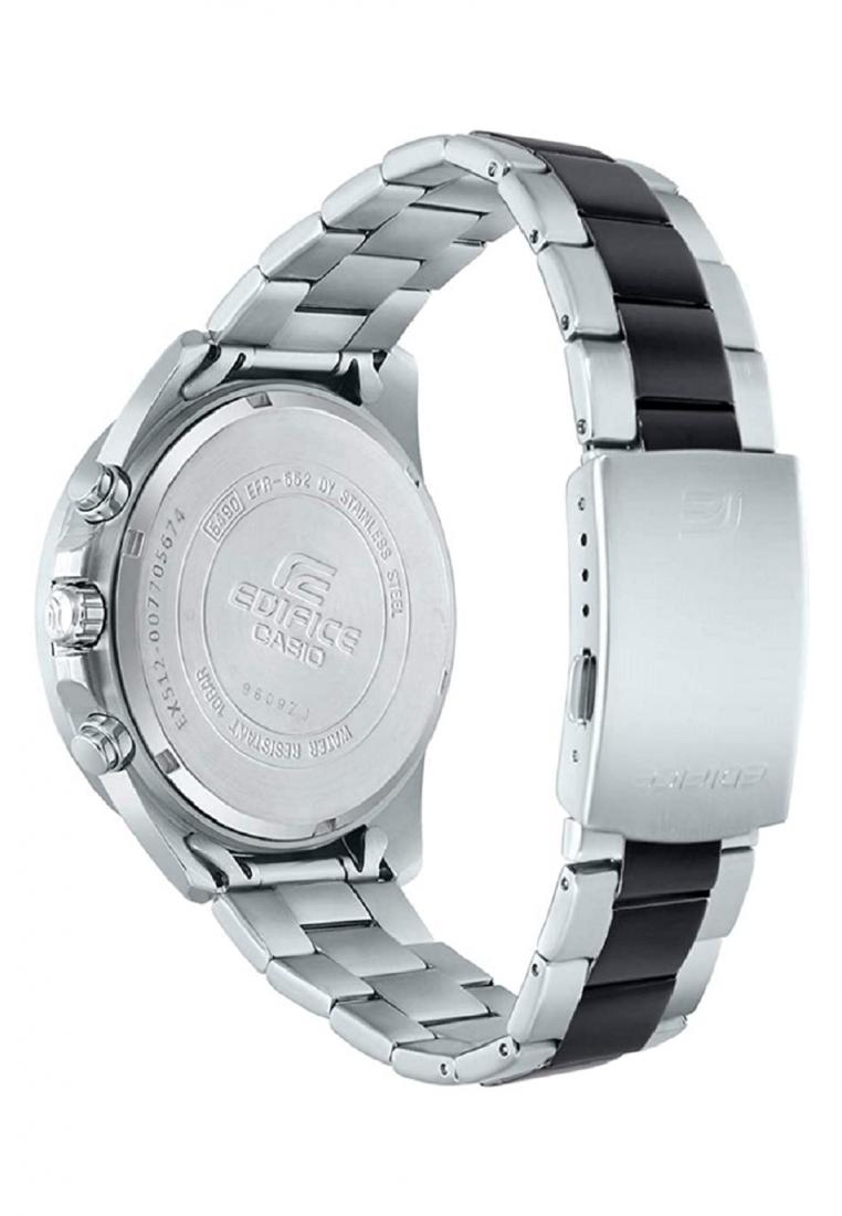 Casio Edifice EFV-540SBK-1A Chronograph Stainless Steel Strap Watch For Men-Watch Portal Philippines