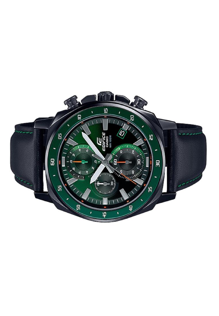 Casio Edifice EFV-600CL-3A Chronograph Leather Strap Watch For Men-Watch Portal Philippines