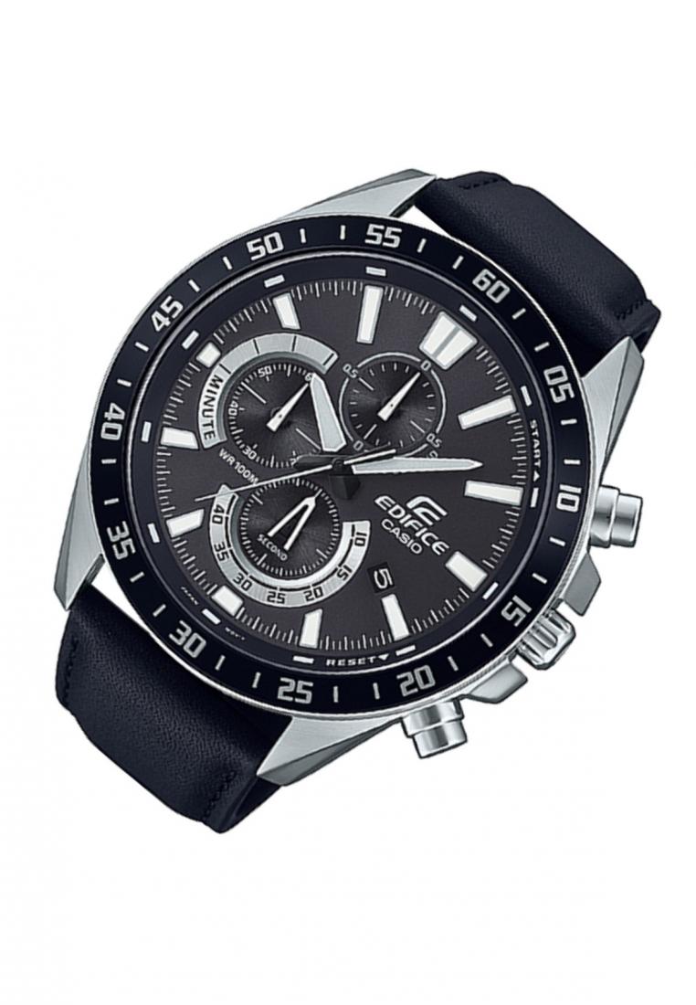 Casio Edifice EFV-620L-1A Chronograph Leather Strap Watch For Men-Watch Portal Philippines