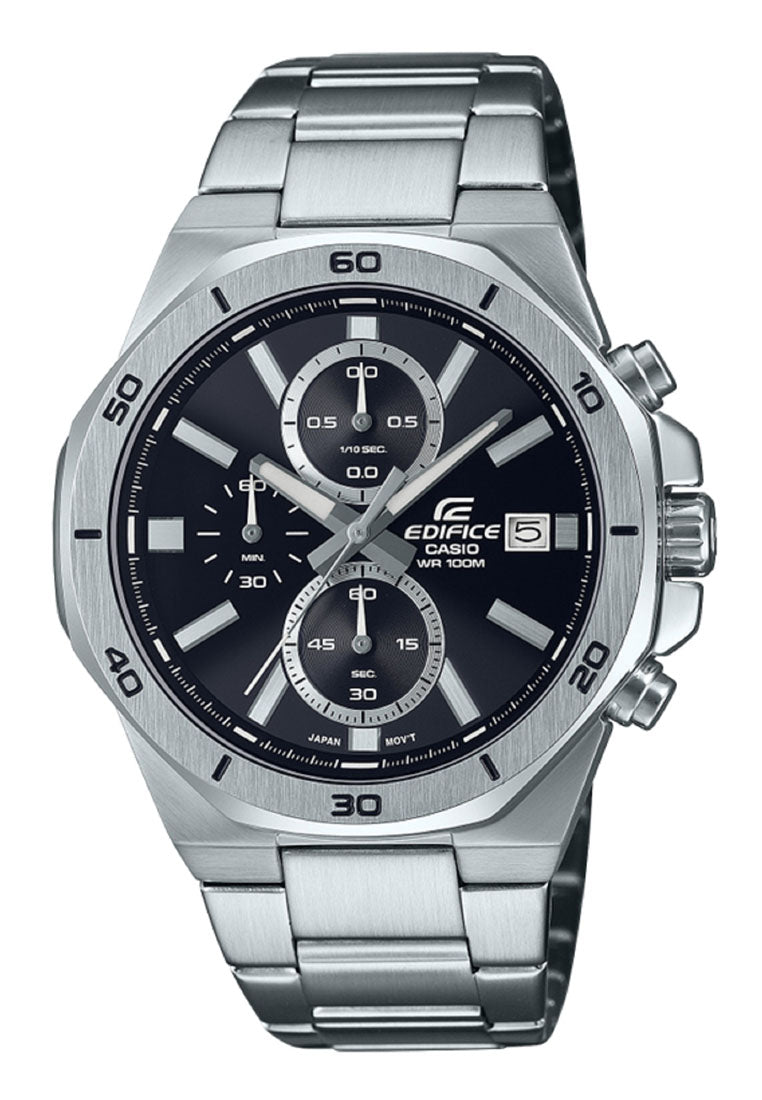 Casio Edifice EFV-640D-1A Chonograph Stainless Steel Strap Watch For Men-Watch Portal Philippines