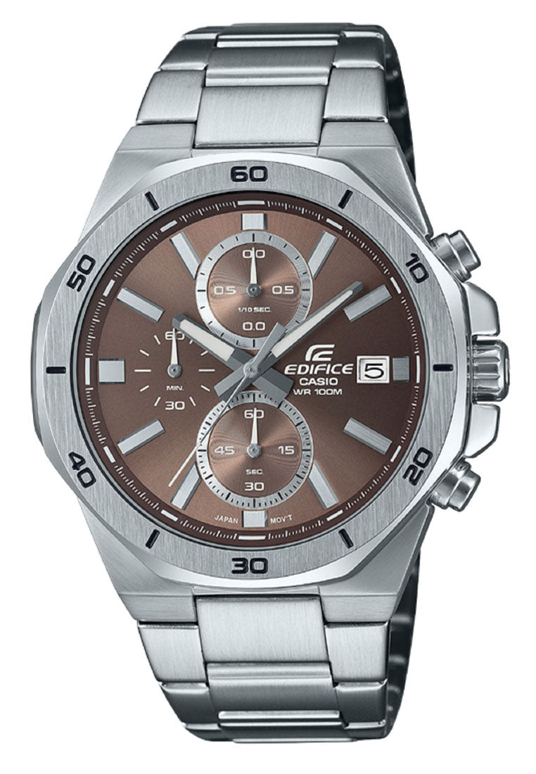 Casio Edifice EFV-640D-5A Chonograph Stainless Steel Strap Watch For Men-Watch Portal Philippines