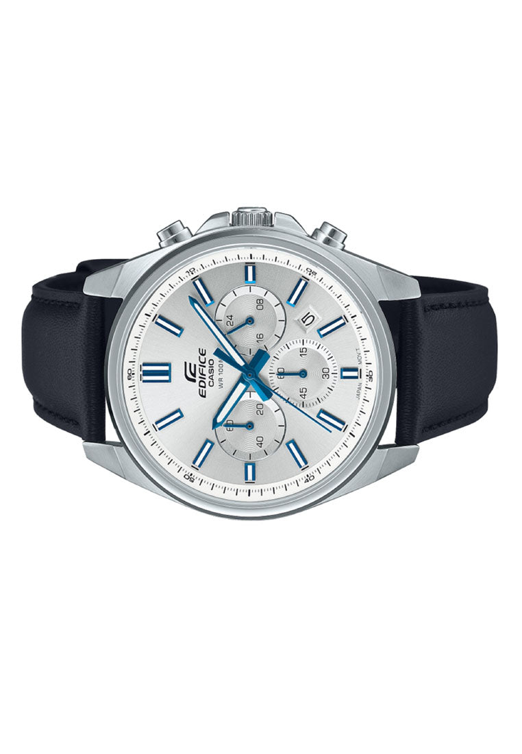 Casio Edifice EFV-650L-7A Chronograph Leather Strap Watch For Men-Watch Portal Philippines