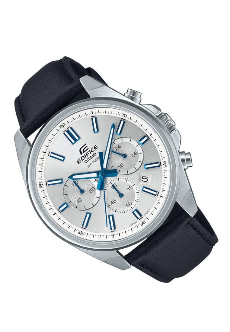 Casio Edifice EFV-650L-7A Chronograph Leather Strap Watch For Men-Watch Portal Philippines