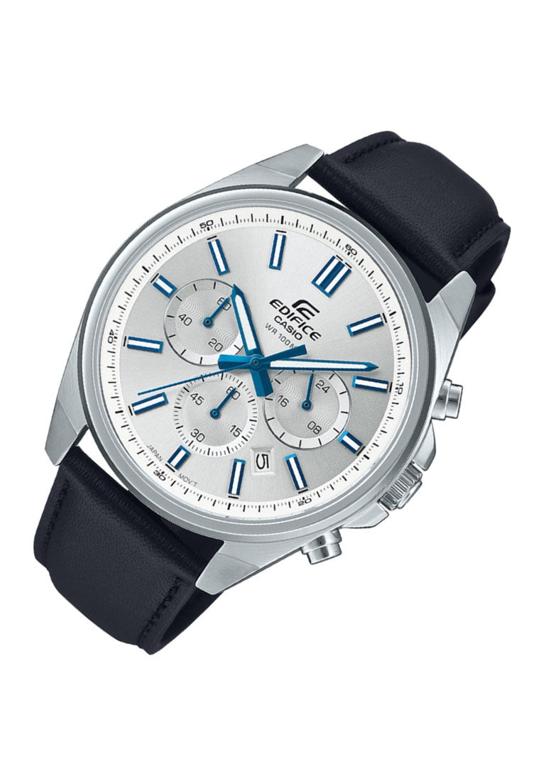 Casio Edifice EFV-650L-7A Chronograph Leather Strap Watch For Men-Watch Portal Philippines