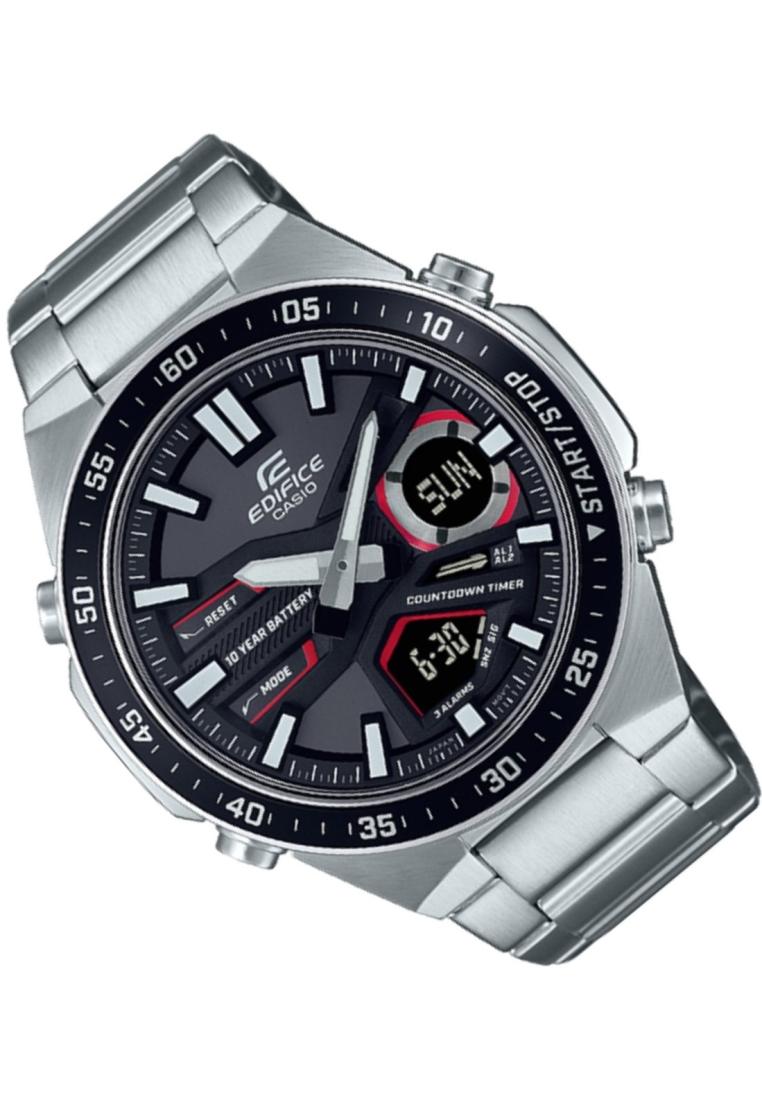 Casio Edifice EFV-C110D-1A4 Digital Analog Stainless Steel Strap Watch For Men-Watch Portal Philippines