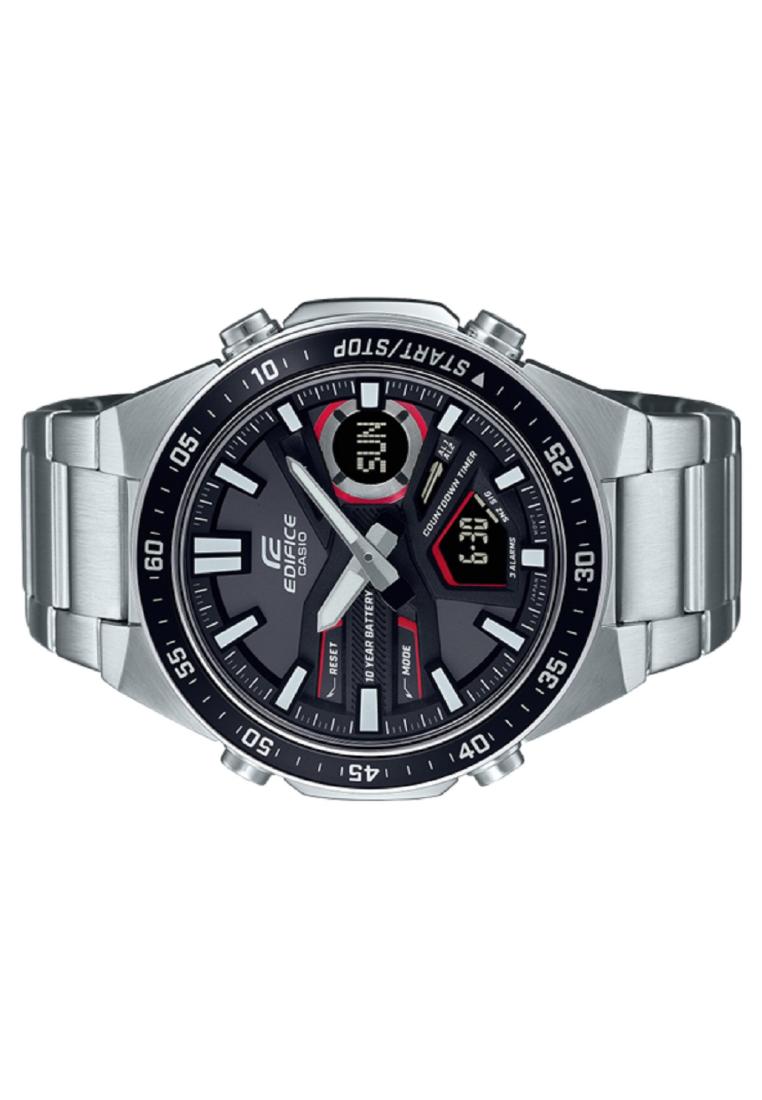 Casio Edifice EFV-C110D-1A4 Digital Analog Stainless Steel Strap Watch For Men-Watch Portal Philippines
