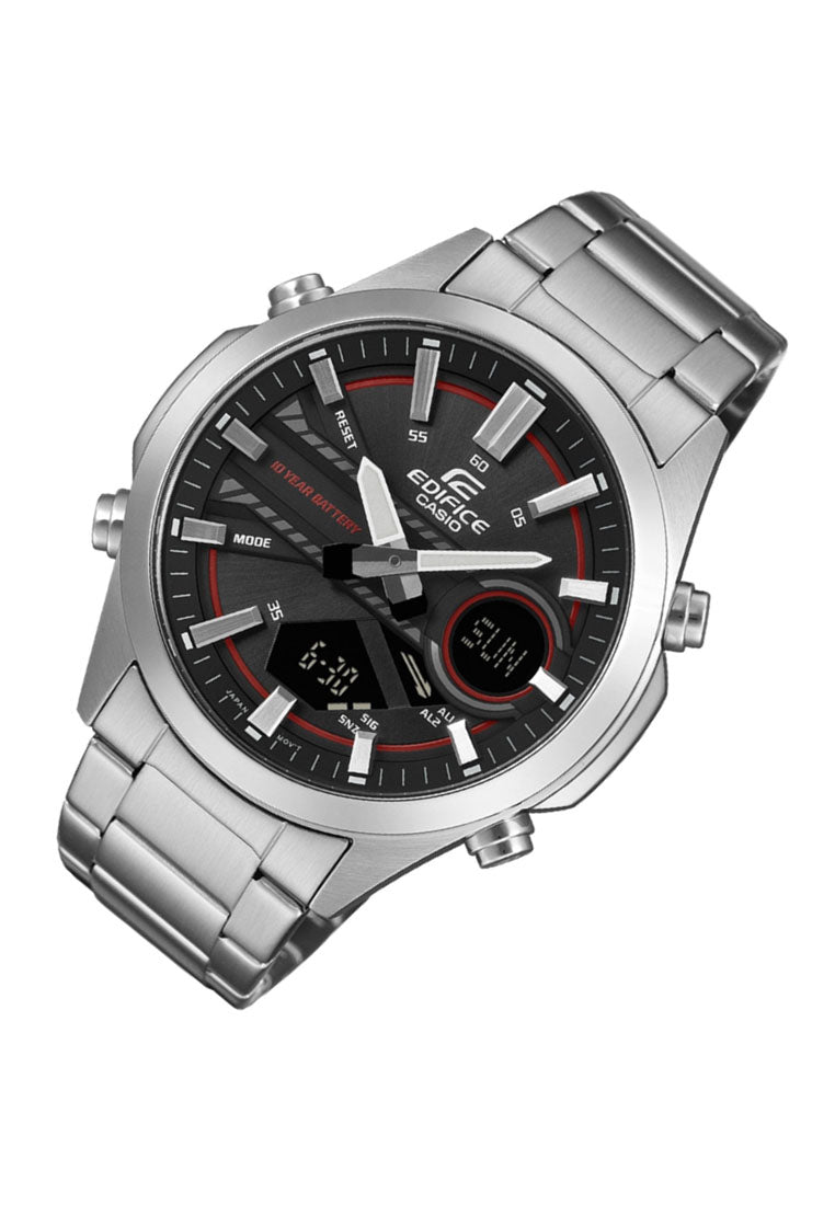 Casio Edifice EFV-C120D-1A4 Digital Analog Stainless Steel Strap Watch for Men-Watch Portal Philippines