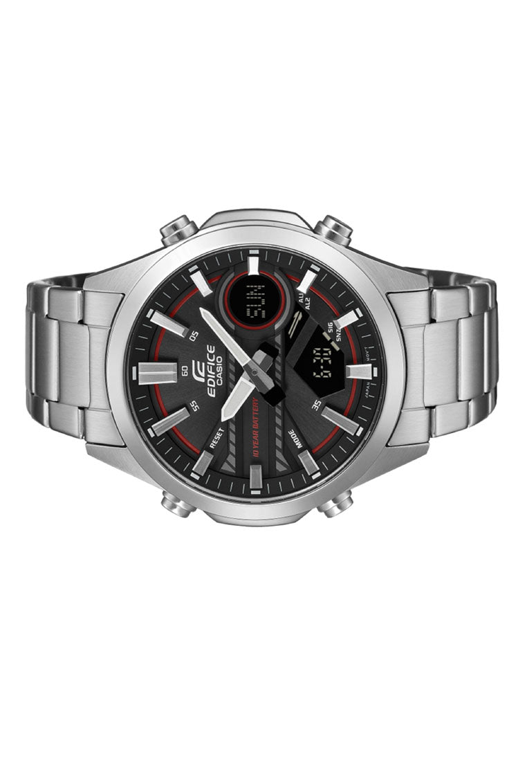 Casio Edifice EFV-C120D-1A4 Digital Analog Stainless Steel Strap Watch for Men-Watch Portal Philippines