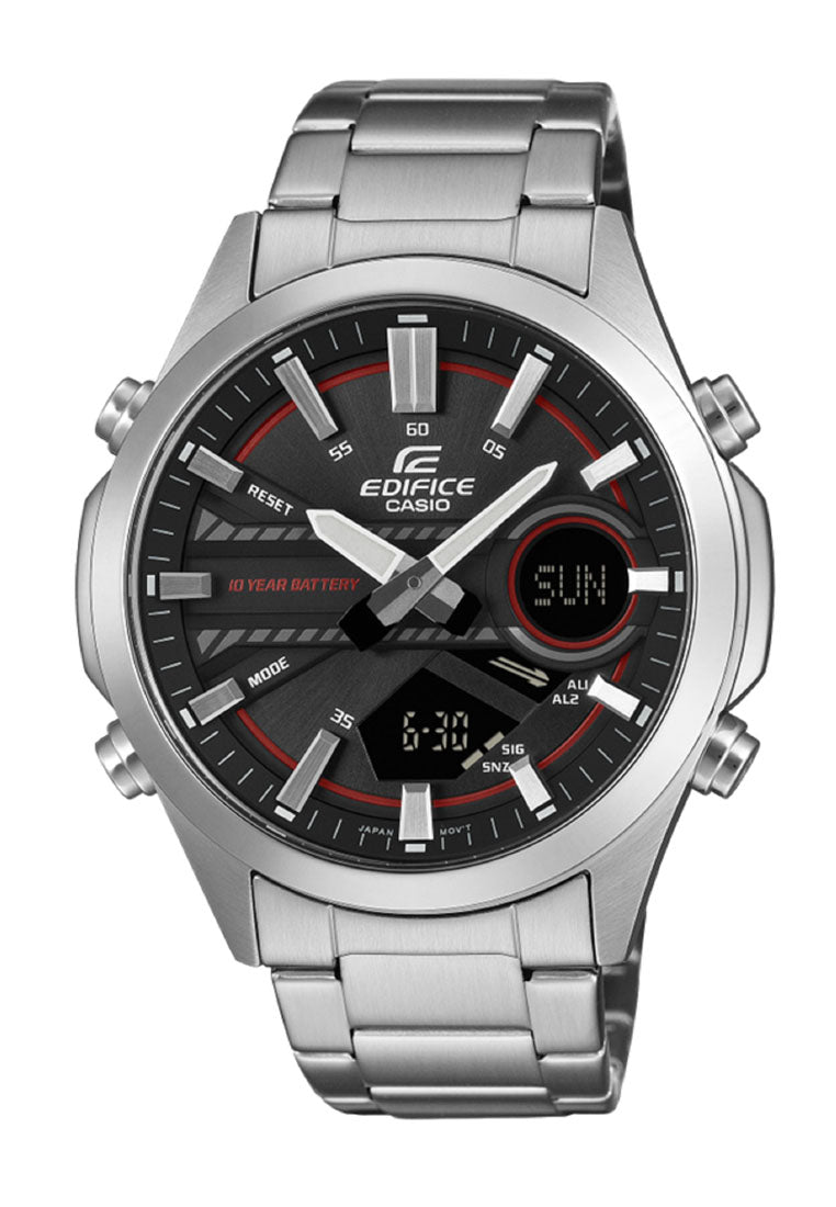 Casio Edifice EFV-C120D-1A4 Digital Analog Stainless Steel Strap Watch for Men-Watch Portal Philippines