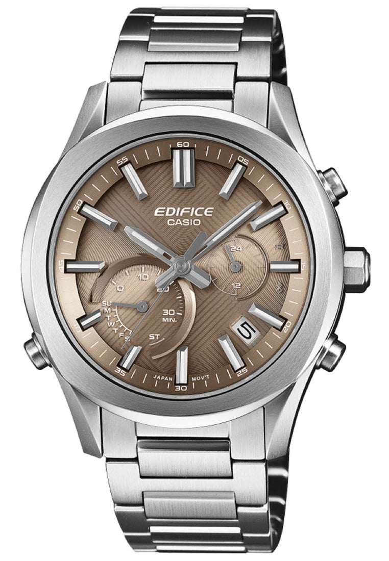 Casio Edifice EQB-1300D-5ADF Stainless Steel Strap Analog Bluetooth Solar Watch for Men-Watch Portal Philippines