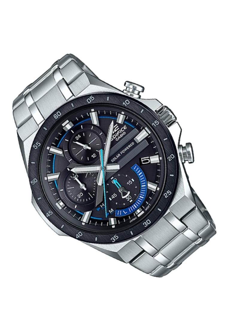 Casio Edifice EQS-920DB-1B Solar Chronograph Stainless Steel Strap Watch For Men-Watch Portal Philippines