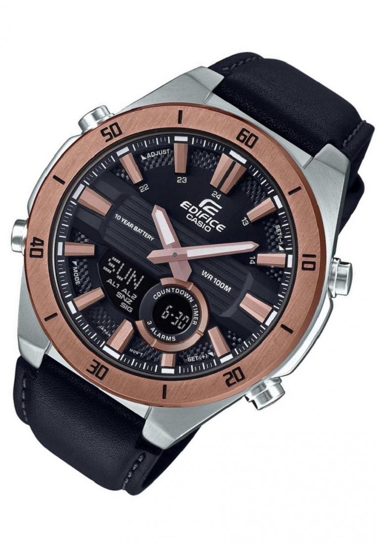 Casio Edifice ERA-110GL-1A Chronograph Leather Strap Watch For Men-Watch Portal Philippines