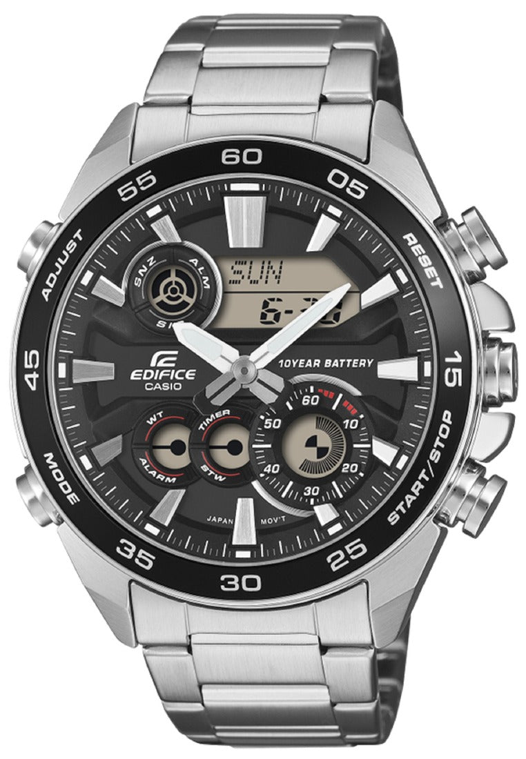 Casio Edifice ERA-130D-1ADF Stainless Steel Strap Digital Analog Watch for Men-Watch Portal Philippines