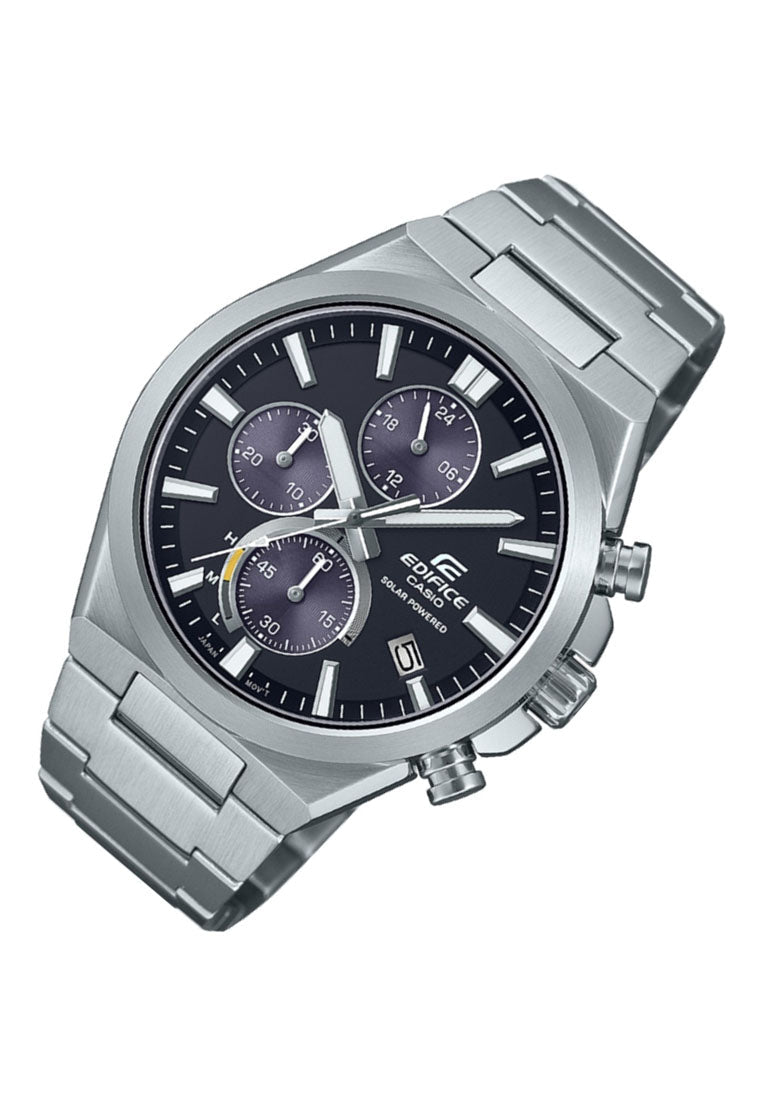 Casio EQS-950D-1A Solar Powered Chronograph Stainless Steel Strap Watch for Men-Watch Portal Philippines
