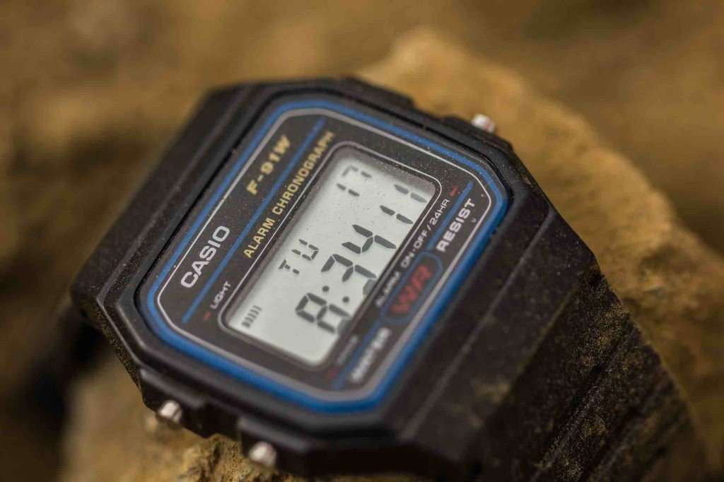 Casio F-91W-1D Black Resin Strap Watch for Men and Women-Watch Portal Philippines