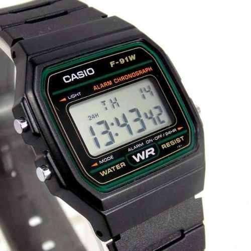 Casio F-91W-3DG Black Resin Strap Watch for Men and Women-Watch Portal Philippines