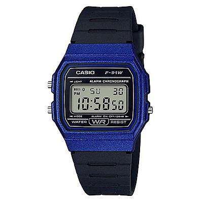 Casio F-91WM-2A Black Resin Strap Watch For Men and Women-Watch Portal Philippines