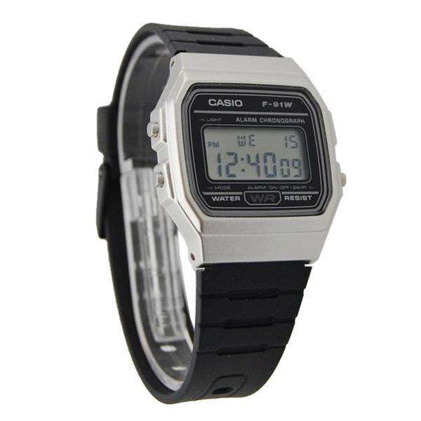 Casio F-91WM-7A Black Resin Strap Watch For Men and Women-Watch Portal Philippines