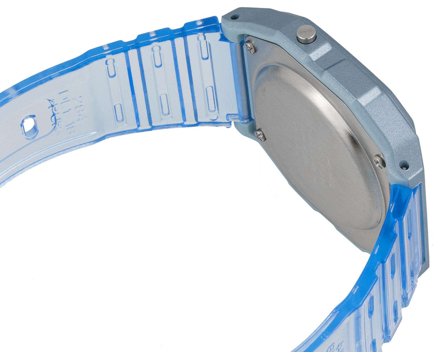 Casio F-91WS-2DF Blue Resin Transparent Strap Watch for Women-Watch Portal Philippines