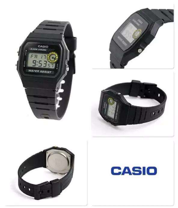 Casio F-94WA-8DG Black Resin Watch for Men and Women-Watch Portal Philippines