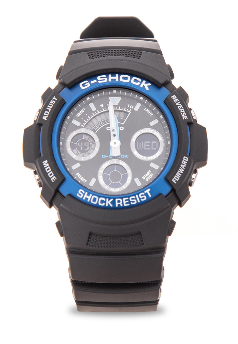 Casio G-shock AW-591-2ADR Digital Analog Rubber Strap Watch For Men-Watch Portal Philippines