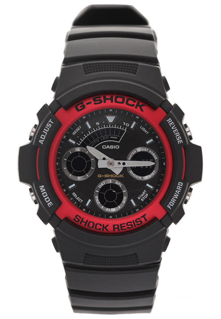 Casio G-shock AW-591-4ADR Digital Analog Rubber Strap Watch For Men-Watch Portal Philippines
