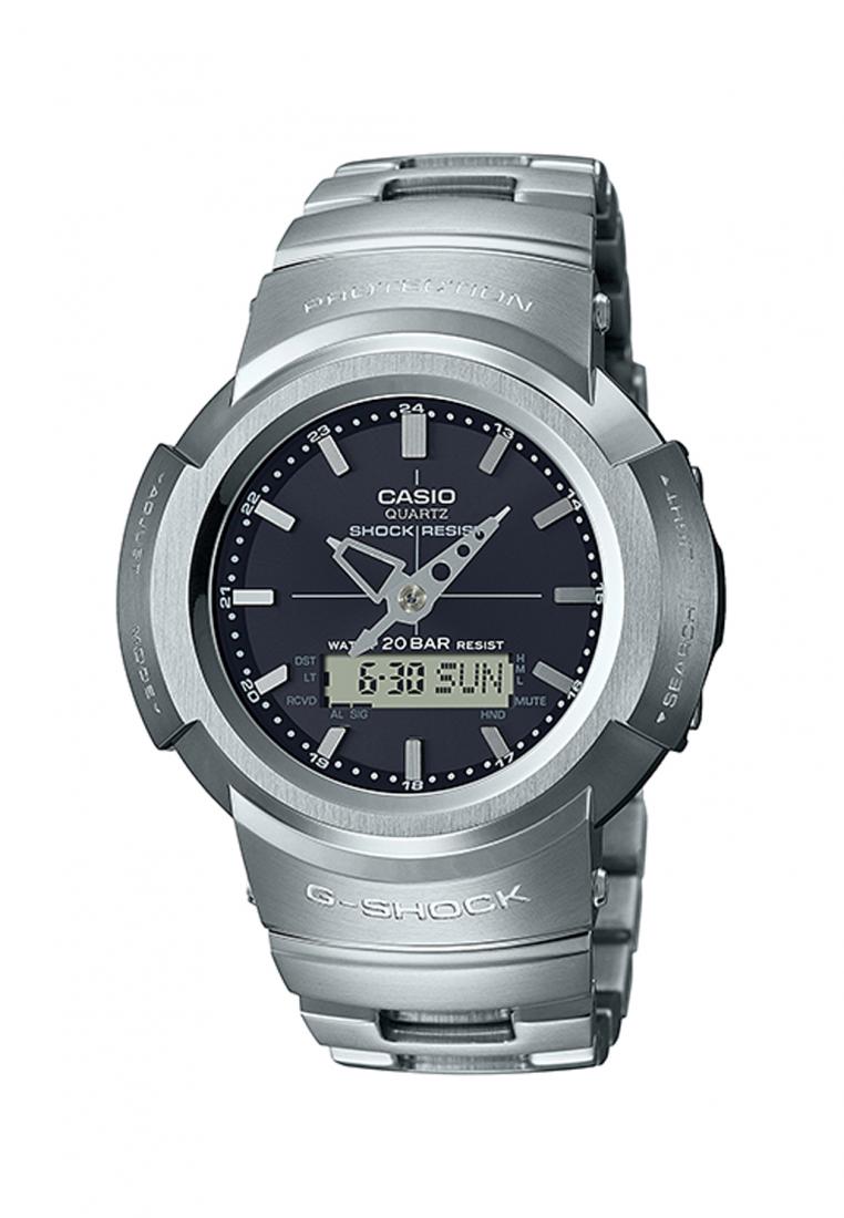 Casio G-shock AWM-500D-1A Solar Digital Analog Stainless Steel Strap Watch For Men-Watch Portal Philippines