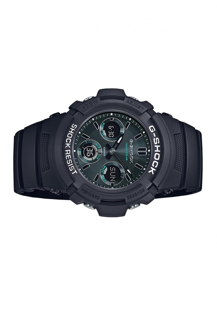 Casio G-shock AWR-M100SMG-1A Solar Digital Analog Rubber Strap Watch For Men-Watch Portal Philippines